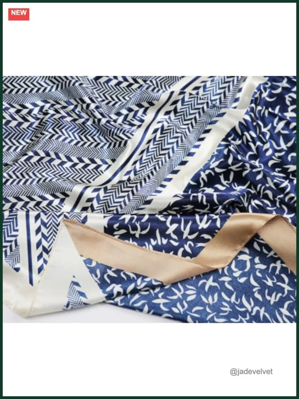 Satin Head Scarf for Women Silk Like Hair Wrap 35x35 in Square Bandana